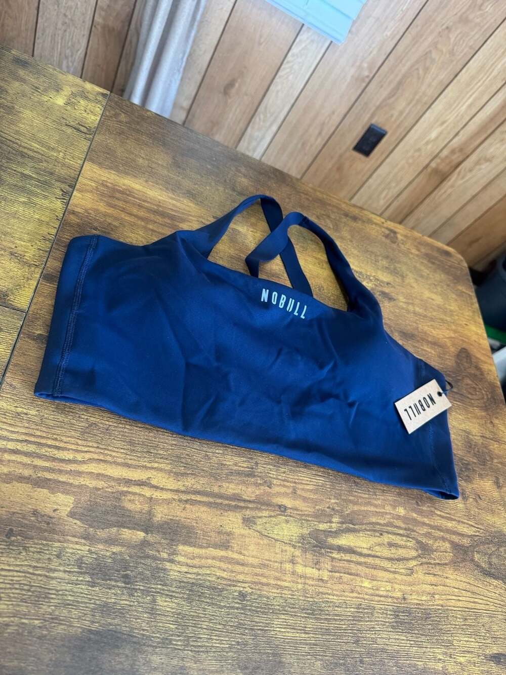 NOBULL Night Navy Matte Square Neck Sports Bra XL